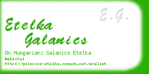 etelka galanics business card